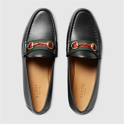 gucci horsebit web leather loafer|Gucci leather horsebit loafer women's.